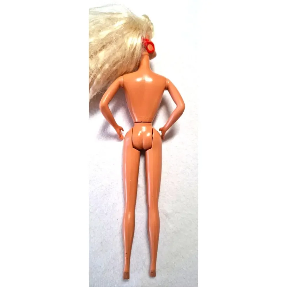 Vtg Spots 'N Dots Limited Edition Barbie Doll 1993 Mattel Nude Earrings Blonde